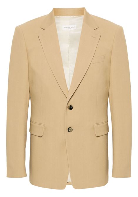 Beige single-breasted blazer - men DRIES VAN NOTEN | 2410204028312101